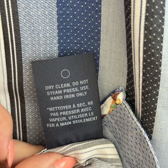 ROBERT GRAHAM Shirt Men’s XL METROPOLIS BIG CITY Contrasting Collar Cuffs - Picture 15 of 16